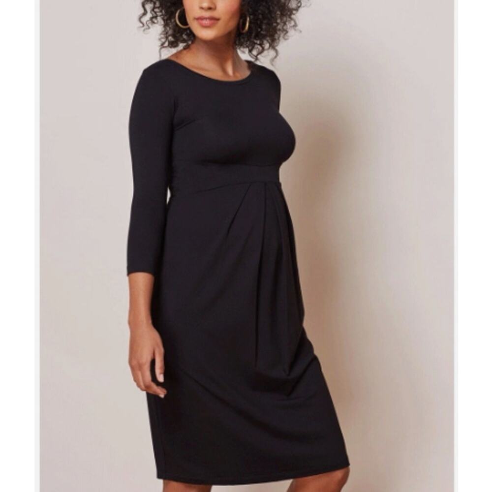 Isabellla Oliver Ivybridge Maternity Dress‎ Black Long Sleeve Size 4/ US 10 NEW